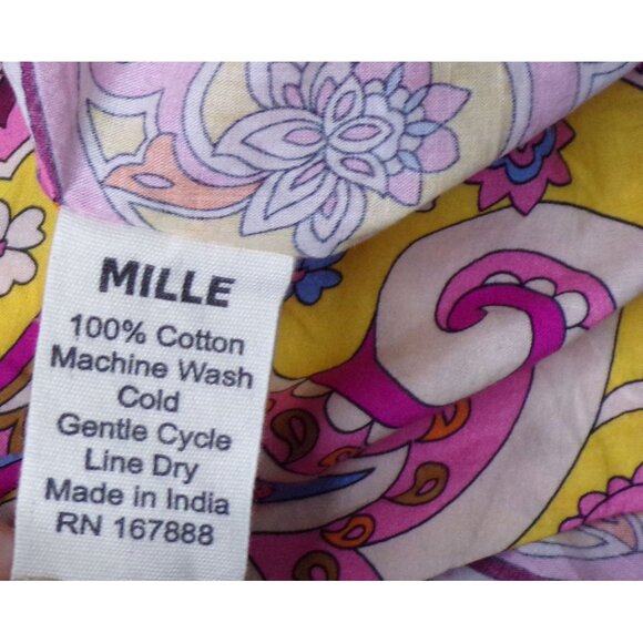 🆕 Mille Marilyn Paisley Halter Neck Full Skirt Midi Dress Cotton Large - Picture 12 of 12